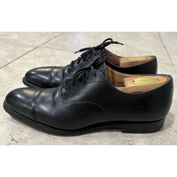 $1250 Church's Consul Black Men’s Leather Cap Toe Oxford Dress Shoes US 8.5 UK - Picture 2 of 11